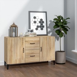 vidaXL Aparador de madera de ingeniería roble Sonoma 100x36x60 cm