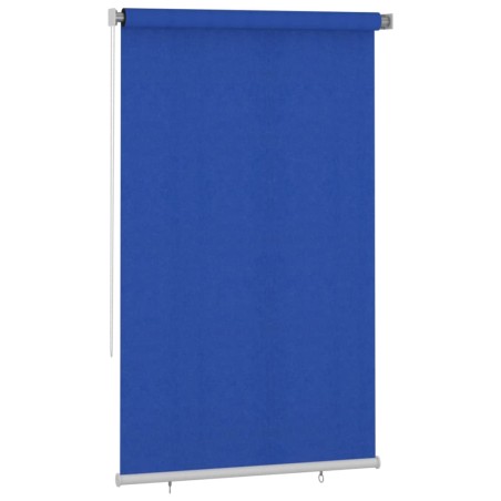 vidaXL Persiana enrollable de jardín HDPE azul 140x230 cm