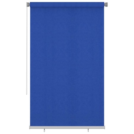vidaXL Persiana enrollable de jardín HDPE azul 140x230 cm
