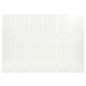 vidaXL Biombo divisor de 6 paneles acero blanco 240x180 cm