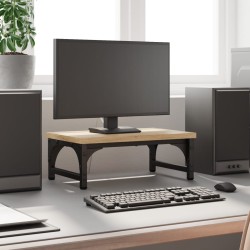 vidaXL Soporte de pantalla madera ingeniería roble Sonoma 37x23x14 cm