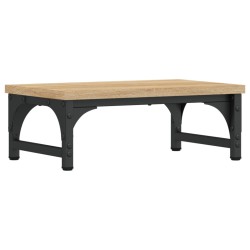 vidaXL Soporte de pantalla madera ingeniería roble Sonoma 37x23x14 cm
