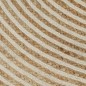 vidaXL Alfombra de yute tejida a mano diseño espiral blanco 120 cm vidaXL Alfombra de yute tejida a mano diseño espiral blanco 120 cm