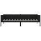 vidaXL Sofá cama madera maciza de pino negro 90x190 cm vidaXL Sofá cama madera maciza de pino negro 90x190 cm