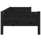 vidaXL Sofá cama madera maciza de pino negro 90x190 cm vidaXL Sofá cama madera maciza de pino negro 90x190 cm