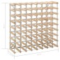 vidaXL Botellero para 72 botellas de madera maciza de pino vidaXL Botellero para 72 botellas de madera maciza de pino