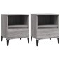 vidaXL Mesitas de noche 2 unidades gris Sonoma 40x35x50 cm vidaXL Mesitas de noche 2 unidades gris Sonoma 40x35x50 cm