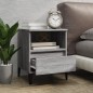 vidaXL Mesitas de noche 2 unidades gris Sonoma 40x35x50 cm vidaXL Mesitas de noche 2 unidades gris Sonoma 40x35x50 cm