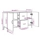 vidaXL Aparador de madera de ingeniería roble Sonoma 100x36x60 cm vidaXL Aparador de madera de ingeniería roble Sonoma 100x36x60 cm