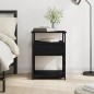vidaXL Mesita de noche madera de ingeniería negro 40x42x55 cm vidaXL Mesita de noche madera de ingeniería negro 40x42x55 cm