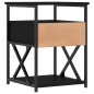vidaXL Mesita de noche madera de ingeniería negro 40x42x55 cm vidaXL Mesita de noche madera de ingeniería negro 40x42x55 cm