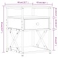 vidaXL Mesita de noche madera de ingeniería negro 40x42x55 cm vidaXL Mesita de noche madera de ingeniería negro 40x42x55 cm