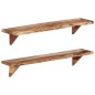 vidaXL Estantes de pared 2 unidades madera maciza acacia 110x20x18 cm vidaXL Estantes de pared 2 unidades madera maciza acacia 110x20x18 cm