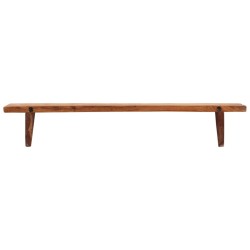 vidaXL Estantes de pared 2 unidades madera maciza acacia 110x20x18 cm