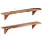 vidaXL Estantes de pared 2 unidades madera maciza acacia 110x20x18 cm vidaXL Estantes de pared 2 unidades madera maciza acacia 110x20x18 cm