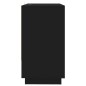 vidaXL Aparador de madera contrachapada negro 70x41x75 cm