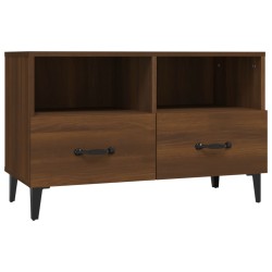 vidaXL Mueble para TV madera contrachapada roble marrón 80x36x50 cm