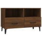vidaXL Mueble para TV madera contrachapada roble marrón 80x36x50 cm