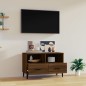 vidaXL Mueble para TV madera contrachapada roble marrón 80x36x50 cm