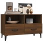 vidaXL Mueble para TV madera contrachapada roble marrón 80x36x50 cm