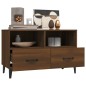 vidaXL Mueble para TV madera contrachapada roble marrón 80x36x50 cm