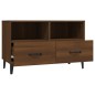 vidaXL Mueble para TV madera contrachapada roble marrón 80x36x50 cm