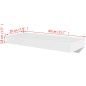 vidaXL Estantes flotantes de pared 2 uds MDF blanco para libros/DVD vidaXL Estantes flotantes de pared 2 uds MDF blanco para libros/DVD