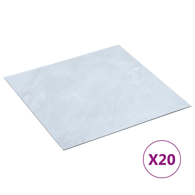 vidaXL Tarimas autoadhesivas 20 piezas PVC 1,86 m² mármol blanco vidaXL Tarimas autoadhesivas 20 piezas PVC 1,86 m² mármol blanco