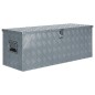 vidaXL Caja de aluminio 110,5x38,5x40 cm plateada vidaXL Caja de aluminio 110,5x38,5x40 cm plateada