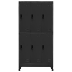 vidaXL Taquilla de acero gris antracita 90x45x180 cm
