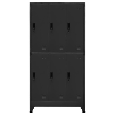 vidaXL Taquilla de acero gris antracita 90x45x180 cm