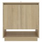 vidaXL Aparador de madera contrachapada roble Sonoma 70x41x75 cm
