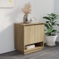 vidaXL Aparador de madera contrachapada roble Sonoma 70x41x75 cm
