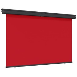 vidaXL Toldo lateral de balcón rojo 145x250 cm
