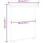 vidaXL Toldo lateral de balcón rojo 145x250 cm vidaXL Toldo lateral de balcón rojo 145x250 cm