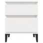 vidaXL Mesita de noche color blanco 40x35x50 cm vidaXL Mesita de noche color blanco 40x35x50 cm