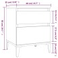 vidaXL Mesita de noche color blanco 40x35x50 cm vidaXL Mesita de noche color blanco 40x35x50 cm