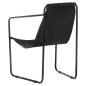 vidaXL Silla de relax de cuero auténtico negro vidaXL Silla de relax de cuero auténtico negro