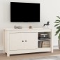 vidaXL Mueble para TV de madera maciza de pino blanco 103x36,5x52 cm vidaXL Mueble para TV de madera maciza de pino blanco 103x36,5x52 cm