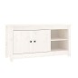 vidaXL Mueble para TV de madera maciza de pino blanco 103x36,5x52 cm vidaXL Mueble para TV de madera maciza de pino blanco 103x36,5x52 cm