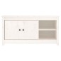 vidaXL Mueble para TV de madera maciza de pino blanco 103x36,5x52 cm vidaXL Mueble para TV de madera maciza de pino blanco 103x36,5x52 cm