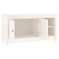 vidaXL Mueble para TV de madera maciza de pino blanco 103x36,5x52 cm vidaXL Mueble para TV de madera maciza de pino blanco 103x36,5x52 cm