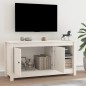 vidaXL Mueble para TV de madera maciza de pino blanco 103x36,5x52 cm vidaXL Mueble para TV de madera maciza de pino blanco 103x36,5x52 cm