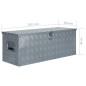 vidaXL Caja de aluminio 110,5x38,5x40 cm plateada vidaXL Caja de aluminio 110,5x38,5x40 cm plateada