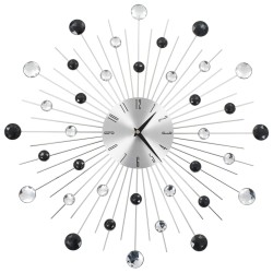 vidaXL Reloj de pared con movimiento de cuarzo diseño moderno 50 cm 