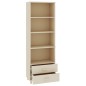 vidaXL Aparador HAMAR madera de pino maciza marrón miel 60x35x180 cm vidaXL Aparador HAMAR madera de pino maciza marrón miel 60x35x180 cm