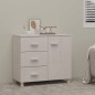 vidaXL Aparador HAMAR madera maciza de pino blanco 90x40x80 cm vidaXL Aparador HAMAR madera maciza de pino blanco 90x40x80 cm