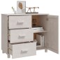 vidaXL Aparador HAMAR madera maciza de pino blanco 90x40x80 cm vidaXL Aparador HAMAR madera maciza de pino blanco 90x40x80 cm