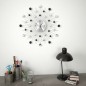 vidaXL Reloj de pared con movimiento de cuarzo diseño moderno 50 cm vidaXL Reloj de pared con movimiento de cuarzo diseño moderno 50 cm