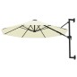 vidaXL Sombrilla de pared con barra de metal 300 cm arena vidaXL Sombrilla de pared con barra de metal 300 cm arena